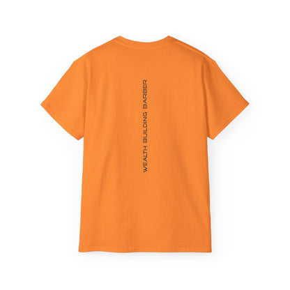 Unisex Wealth Building Barber Tee | Inspirational Graphic T-Shirt for Entrepreneurs